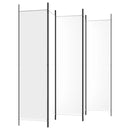 vidaXL fehér 5 paneles paraván 250x200 cm szövet