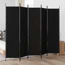 vidaXL 5 paneles fekete szövet térelválasztó 250x200 cm