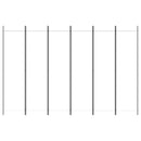 vidaXL 6 paneles fehér szövet térelválasztó 300x200 cm