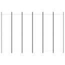 vidaXL 6 paneles fehér szövet térelválasztó 300x200 cm