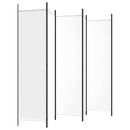 vidaXL 6 paneles fehér szövet térelválasztó 300x200 cm