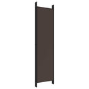 vidaXL 6 paneles barna szövet paraván 300x200 cm