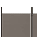 vidaXL 6 paneles antracitszürke szövet térelválasztó 300x200 cm