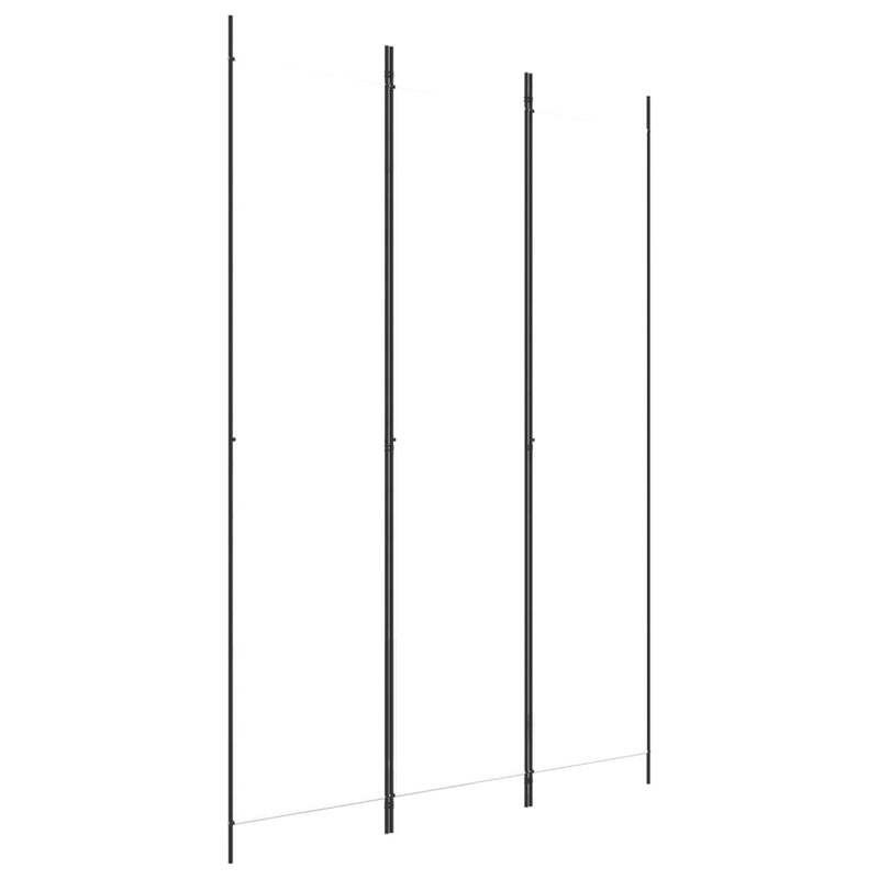 vidaXL fehér 3 paneles szövetparaván 150x220 cm