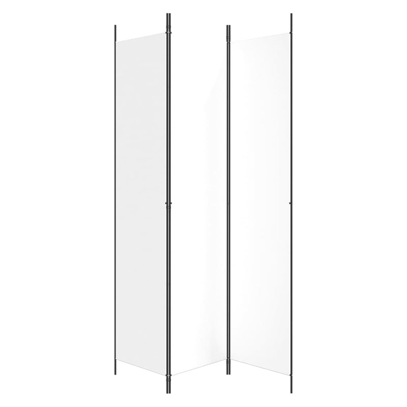 vidaXL fehér 3 paneles szövetparaván 150x220 cm