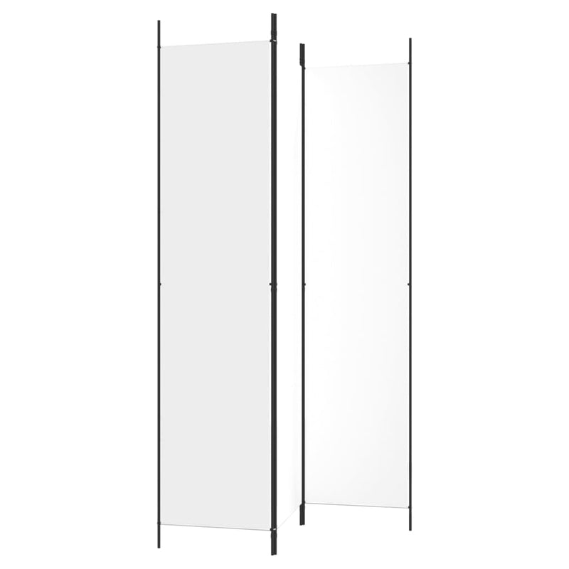 vidaXL fehér 3 paneles szövetparaván 150x220 cm