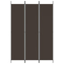 vidaXL 3 paneles barna szövet paraván 150x220 cm