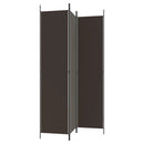 vidaXL 3 paneles barna szövet paraván 150x220 cm