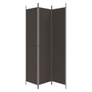 vidaXL 3 paneles barna szövet paraván 150x220 cm