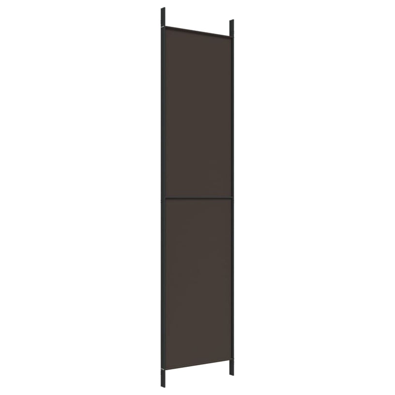 vidaXL 3 paneles barna szövet paraván 150x220 cm