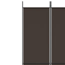 vidaXL 3 paneles barna szövet paraván 150x220 cm
