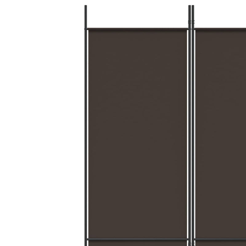 vidaXL 3 paneles barna szövet paraván 150x220 cm