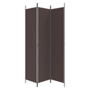 vidaXL 3 paneles barna szövet paraván 150x220 cm