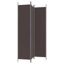 vidaXL 3 paneles barna szövet paraván 150x220 cm