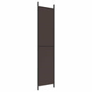vidaXL 3 paneles barna szövet paraván 150x220 cm