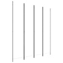 vidaXL 4 paneles fehér szövet térelválasztó 200x220 cm