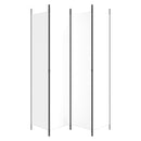 vidaXL 4 paneles fehér szövet térelválasztó 200x220 cm