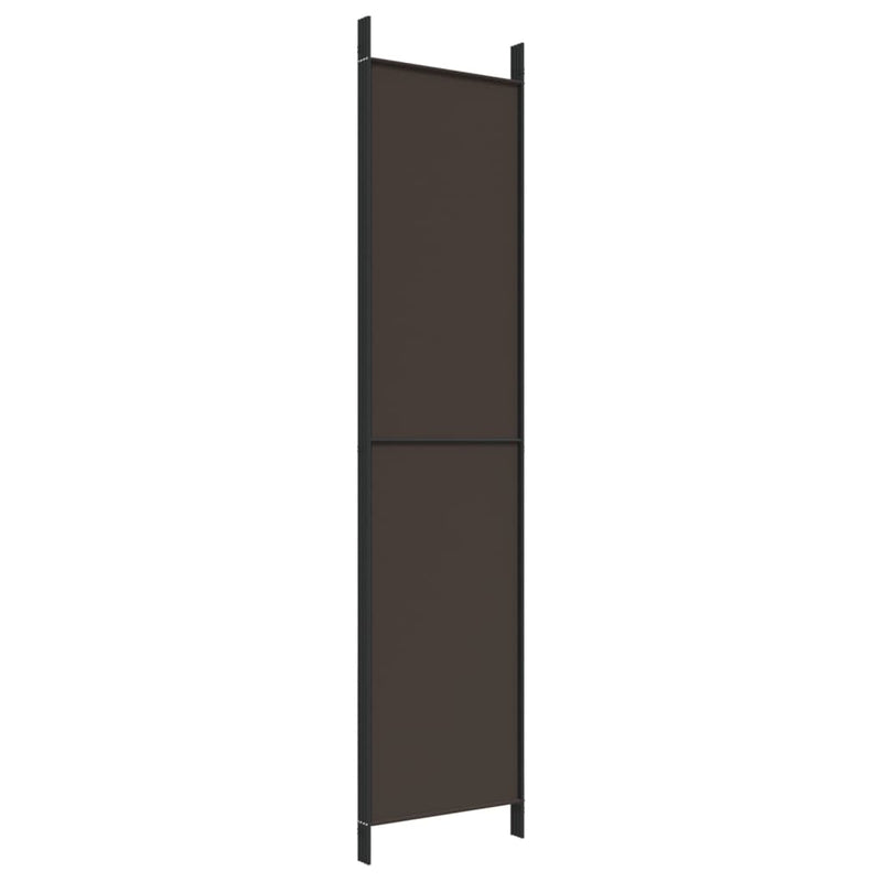 vidaXL 4 paneles barna szövet paraván 200x220 cm
