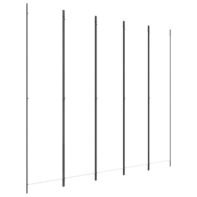 vidaXL fehér 5 paneles paraván 250x220 cm szövet