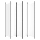 vidaXL fehér 5 paneles paraván 250x220 cm szövet