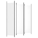 vidaXL fehér 5 paneles paraván 250x220 cm szövet