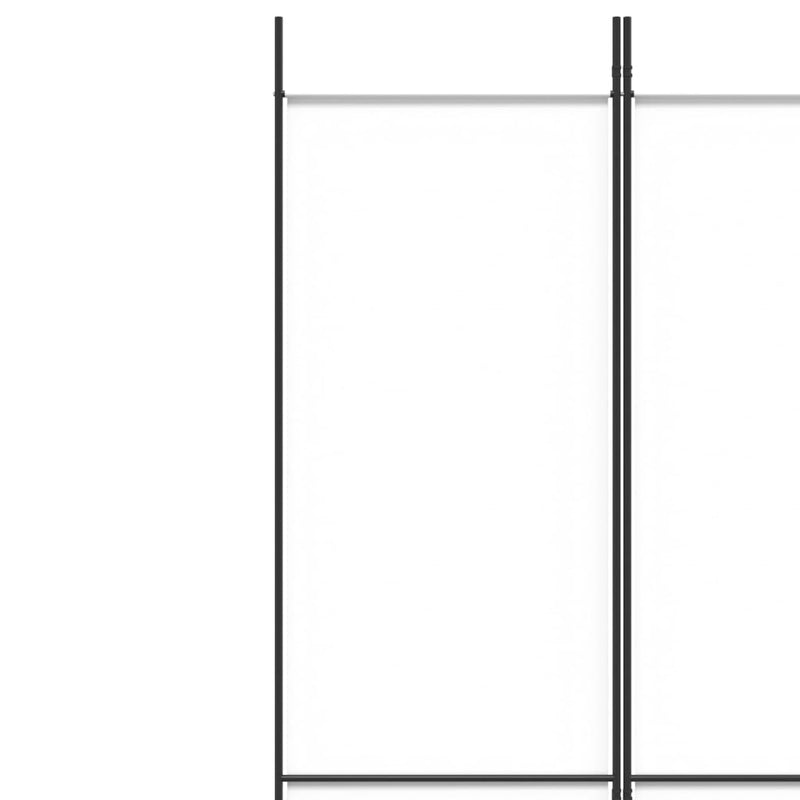 vidaXL fehér 5 paneles paraván 250x220 cm szövet