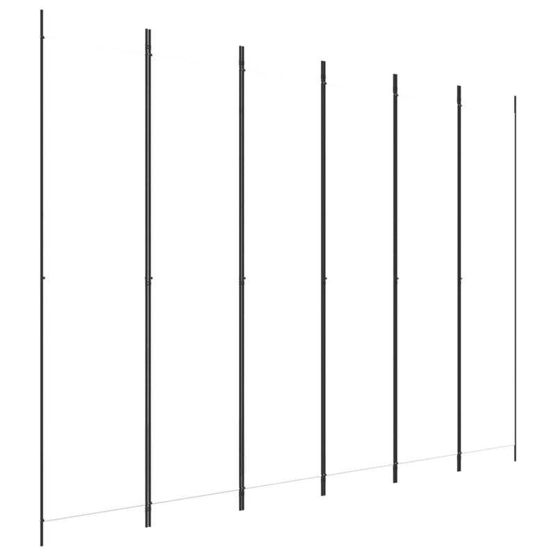 vidaXL 6 paneles fehér szövet térelválasztó 250 x 220 cm