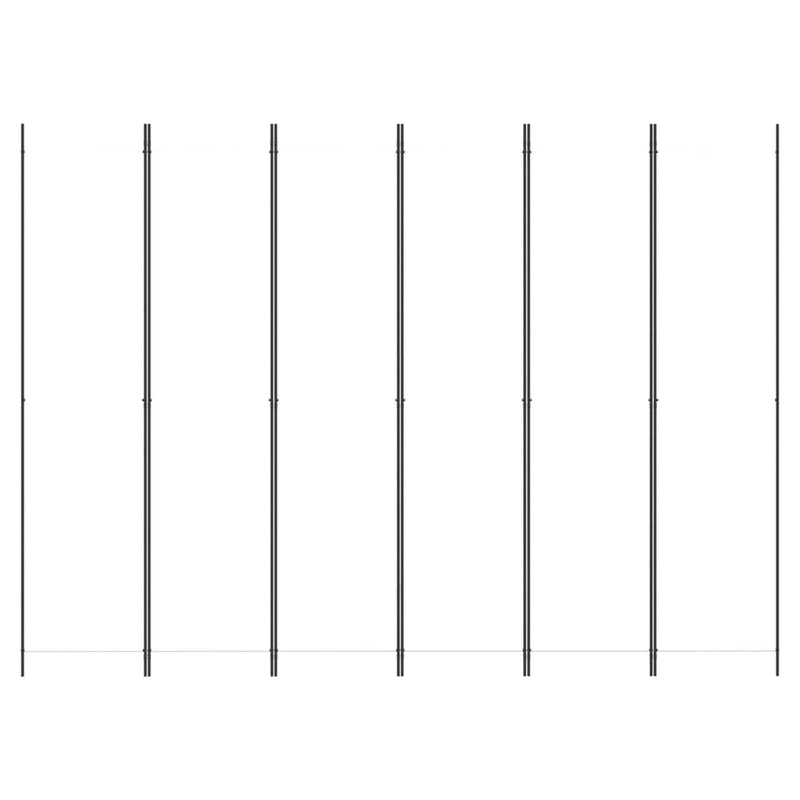 vidaXL 6 paneles fehér szövet térelválasztó 250 x 220 cm