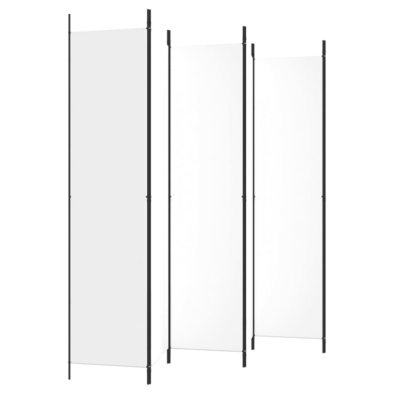 vidaXL 6 paneles fehér szövet térelválasztó 250 x 220 cm