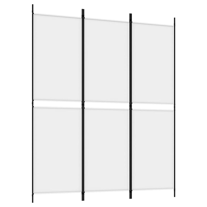 vidaXL fehér 3 paneles szövetparaván 150x180 cm