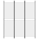 vidaXL fehér 3 paneles szövetparaván 150x180 cm