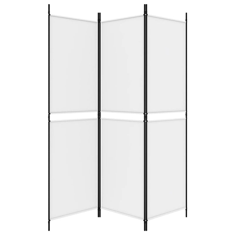 vidaXL fehér 3 paneles szövetparaván 150x180 cm