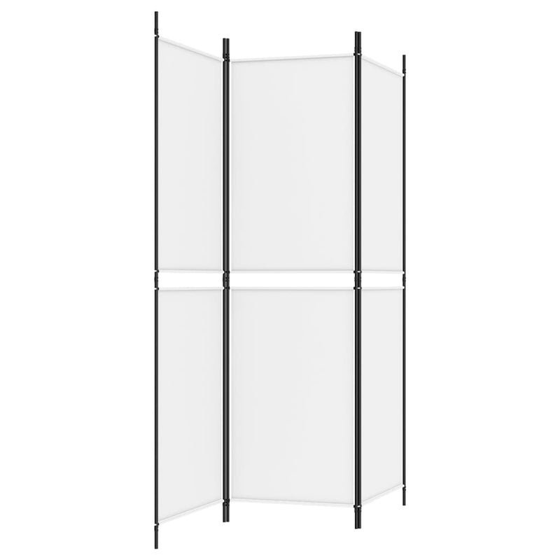 vidaXL fehér 3 paneles szövetparaván 150x180 cm