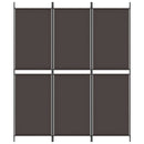 vidaXL 3 paneles barna szövet paraván 150 x 180 cm