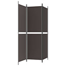 vidaXL 3 paneles barna szövet paraván 150 x 180 cm
