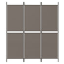 vidaXL 3 paneles antracitszürke szövet térelválasztó 150x180 cm