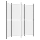vidaXL 4 paneles fehér szövet térelválasztó 200x180 cm