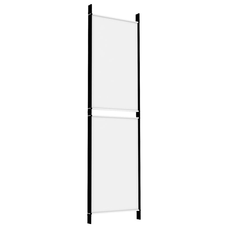 vidaXL 4 paneles fehér szövet térelválasztó 200x180 cm