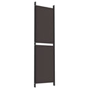 vidaXL 4 paneles barna szövet paraván 200x180 cm