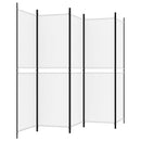 vidaXL fehér 5 paneles paraván 250x180 cm szövet
