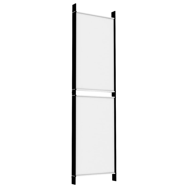 vidaXL fehér 5 paneles paraván 250x180 cm szövet