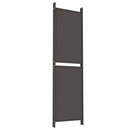 vidaXL 5 paneles barna szövet paraván 250x180 cm