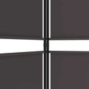 vidaXL 5 paneles barna szövet paraván 250x180 cm
