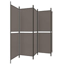 vidaXL 5 paneles antracitszürke szövet térelválasztó 250x180 cm