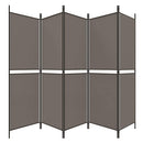 vidaXL 5 paneles antracitszürke szövet térelválasztó 250x180 cm