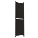 vidaXL 6 paneles fekete szövet térelválasztó 300x180 cm
