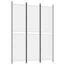 vidaXL fehér 3 paneles szövetparaván 300x180 cm