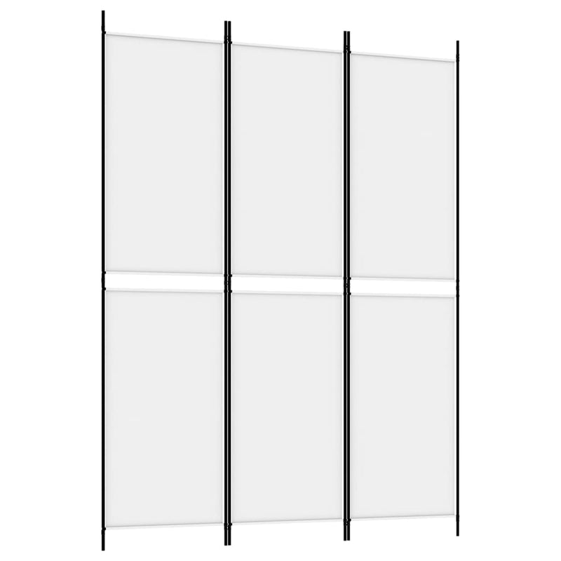 vidaXL fehér 3 paneles szövetparaván 300x180 cm