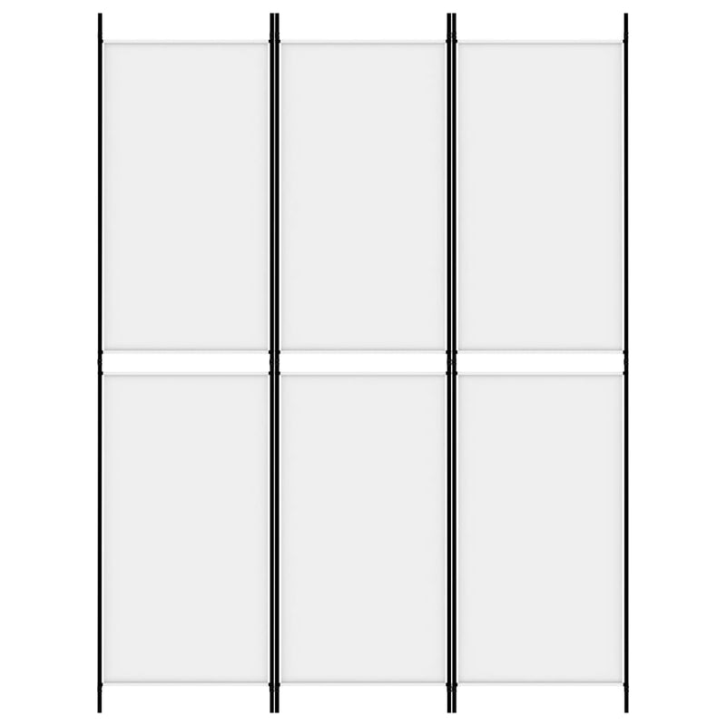vidaXL fehér 3 paneles szövetparaván 300x180 cm