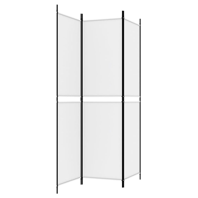 vidaXL fehér 3 paneles szövetparaván 300x180 cm